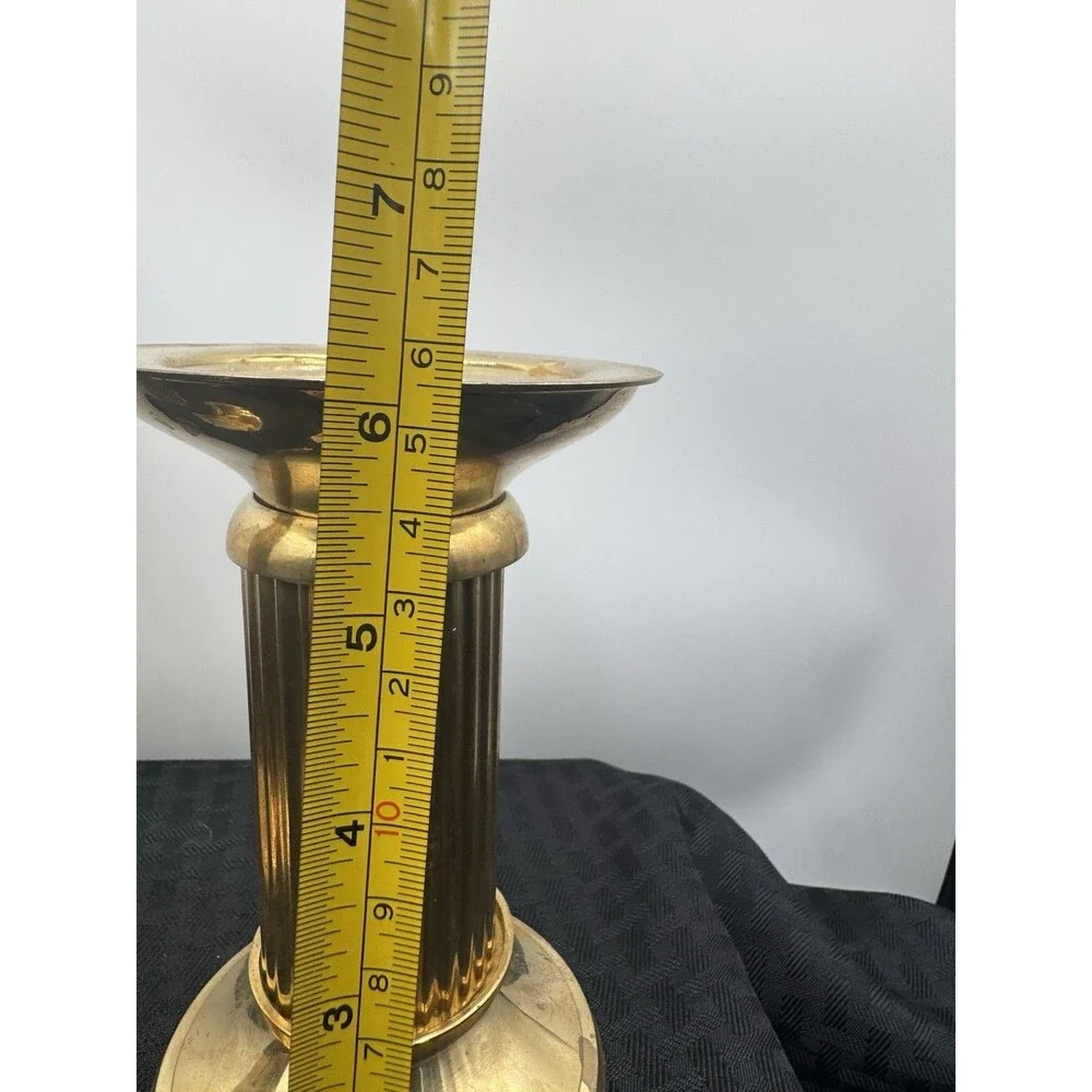 brass candle stick holders set of 2
